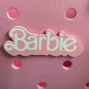 COPY - BARBIE Logo Bogg Bit-Barbie Logo Bogg Charm-New!